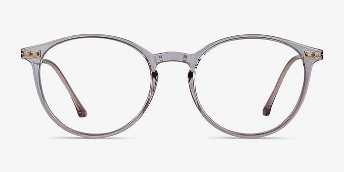 Amity Clear Purple Plastic-metal Eyeglass Frames