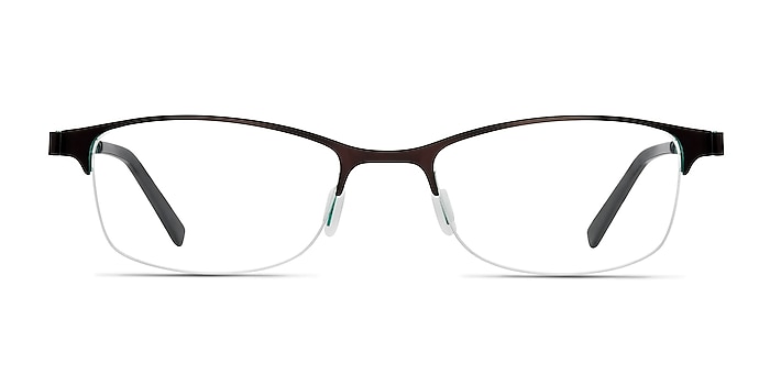 珍珠棕色金属眼镜框从EyeBuyDirect