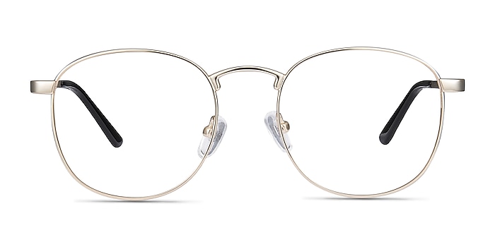 St Michel Golden Metal Eyeglass Frames from EyeBuyDirect