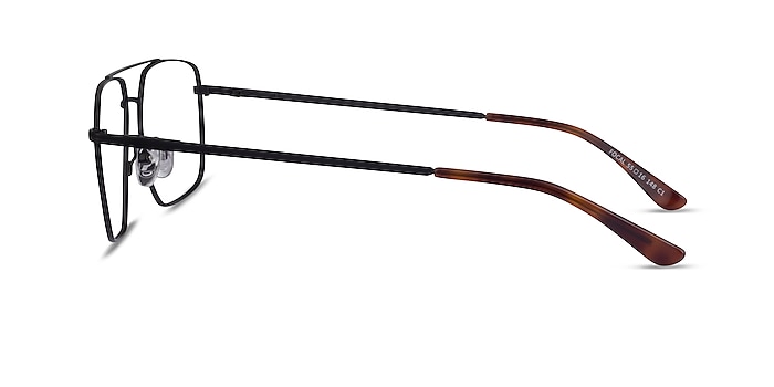 焦点黑色金属眼镜框从EyeBuyDirect