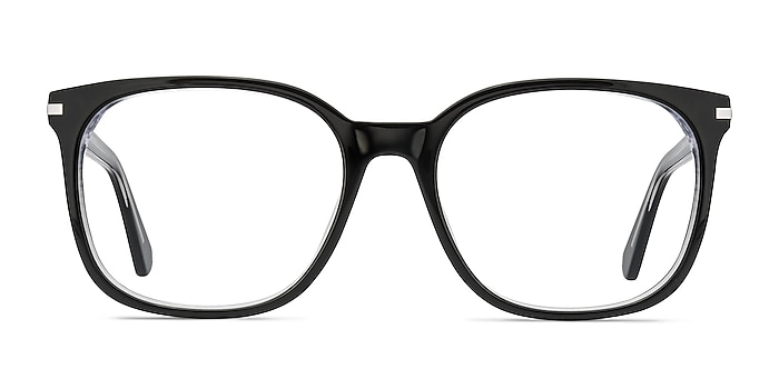 绝对黑醋酸盐眼镜框从EyeBuyDirect