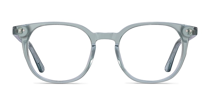 Auburn Clear Green Eco-friendly Eyeglass Frames from EyeBuyDirect