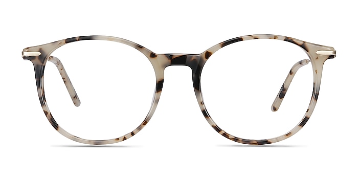 羽毛象牙乌龟醋酸金属眼镜框从EyeBuyDirect