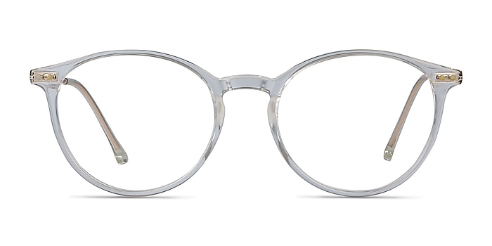友好关系透明塑料金属眼镜框从EyeBuyDirect