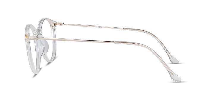 友好关系透明塑料金属眼镜框从EyeBuyDirect