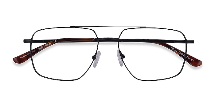 Black Focal -  Metal Eyeglasses