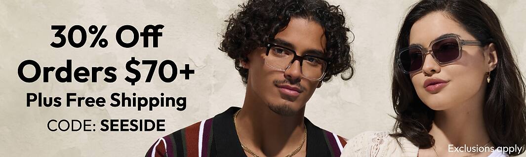 Start living your beach life and save on new eyewear! Code: SEESIDE