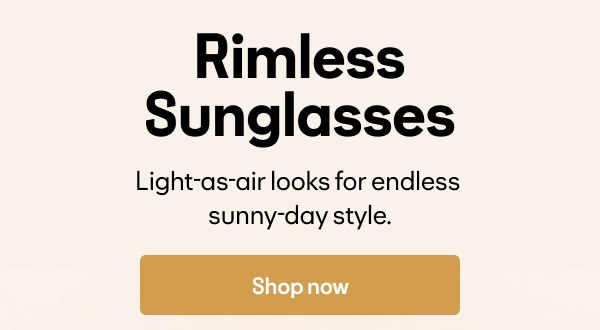 Sunglasses rimless