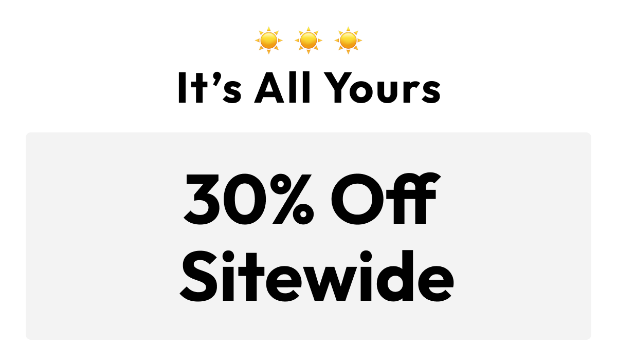 30% off sitewide