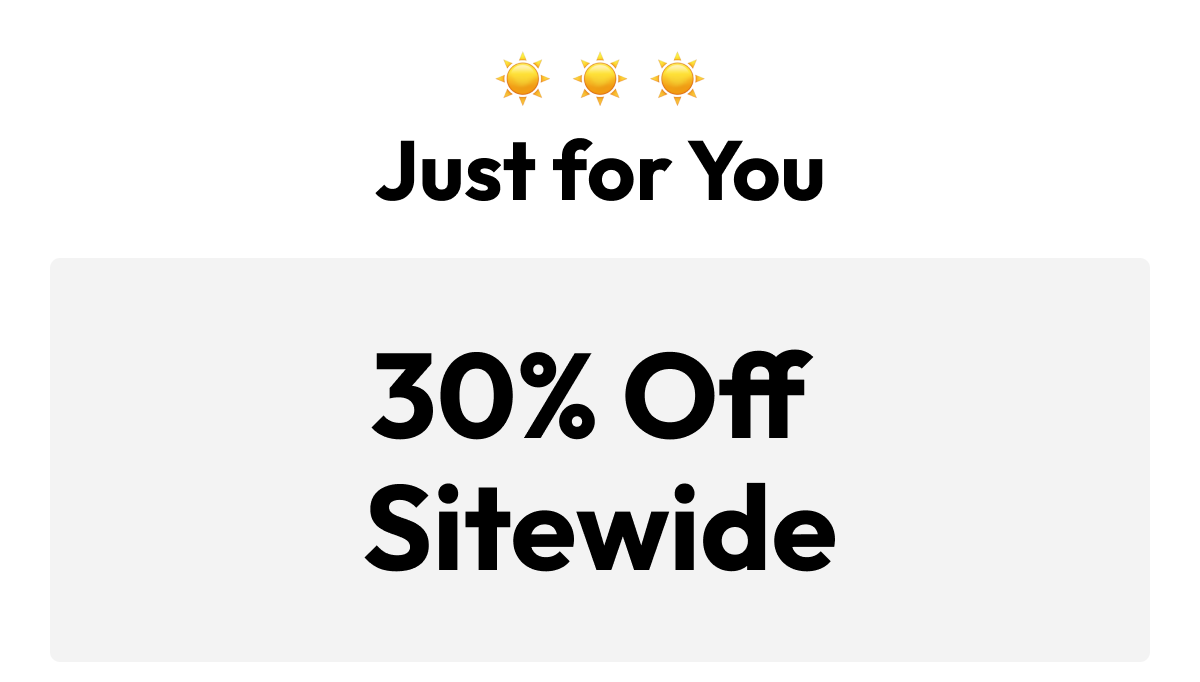 30% off sitewide