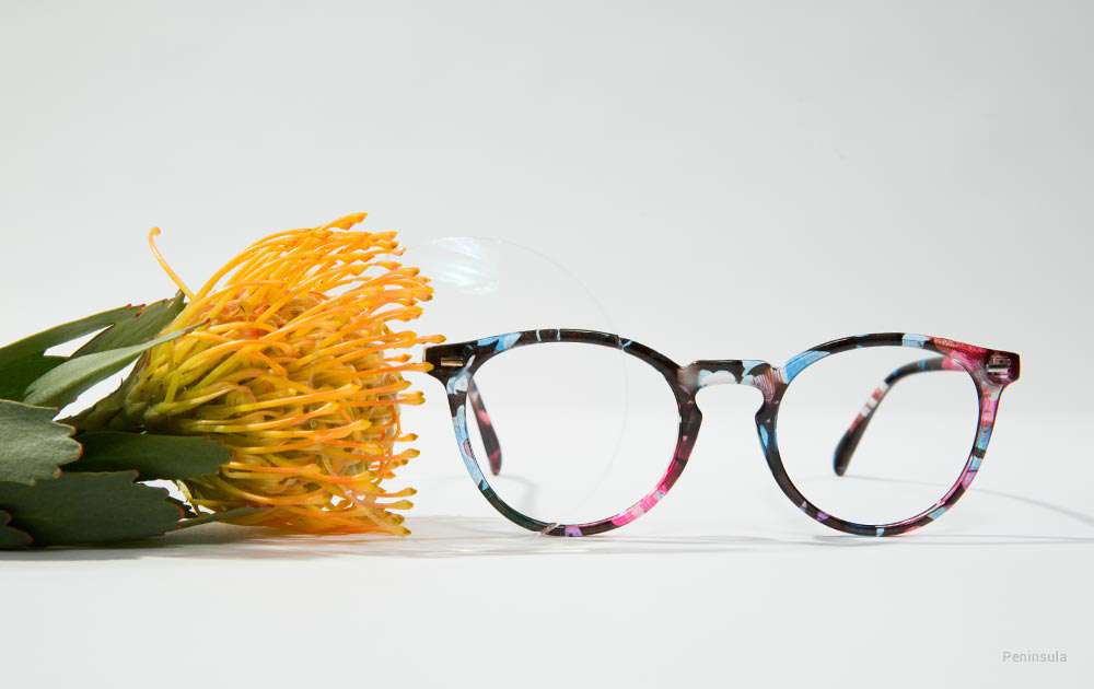 funky eyeglasses - blue glasses