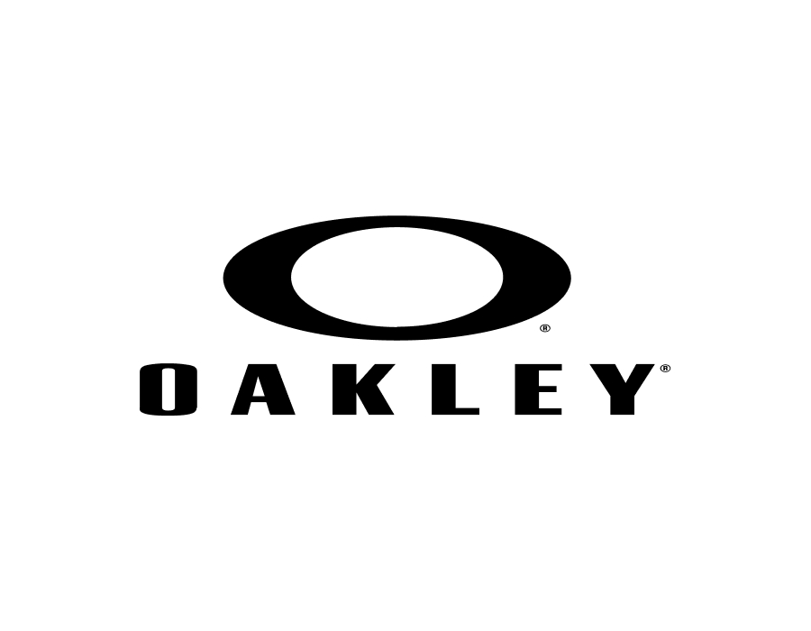 The Oakley name and logo on a white background