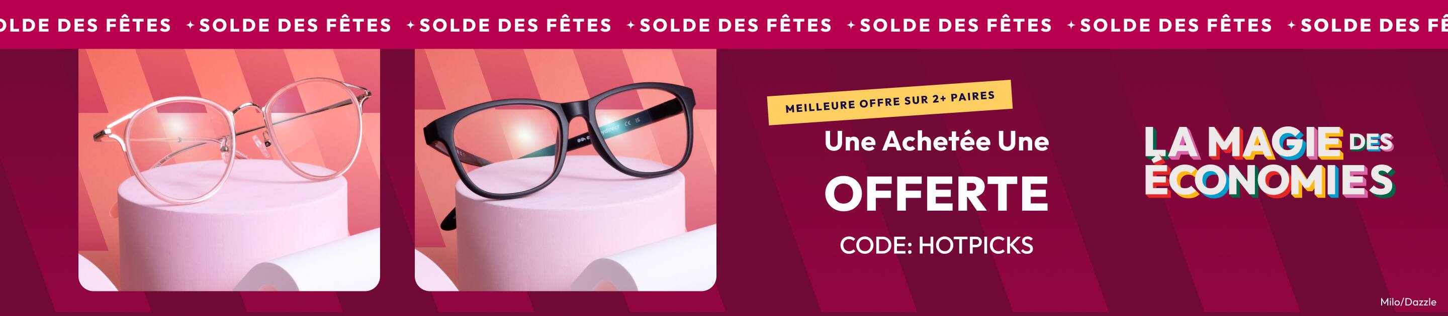 UNE ACHETÉE UNE OFFERTE