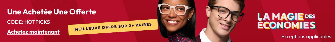 UNE ACHETÉE UNE OFFERTE