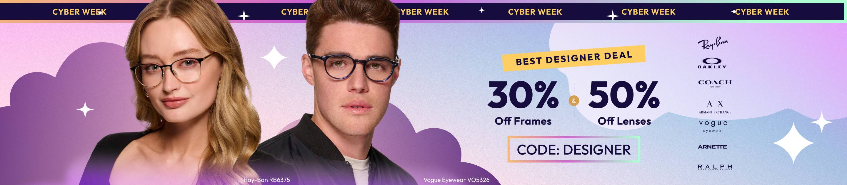  30% off Active Frames + 50% off Lenses