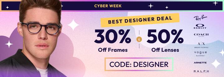  30% off Active Frames + 50% off Lenses