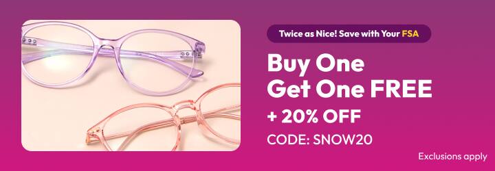 Buy One  Get One FREE + 20% OFF