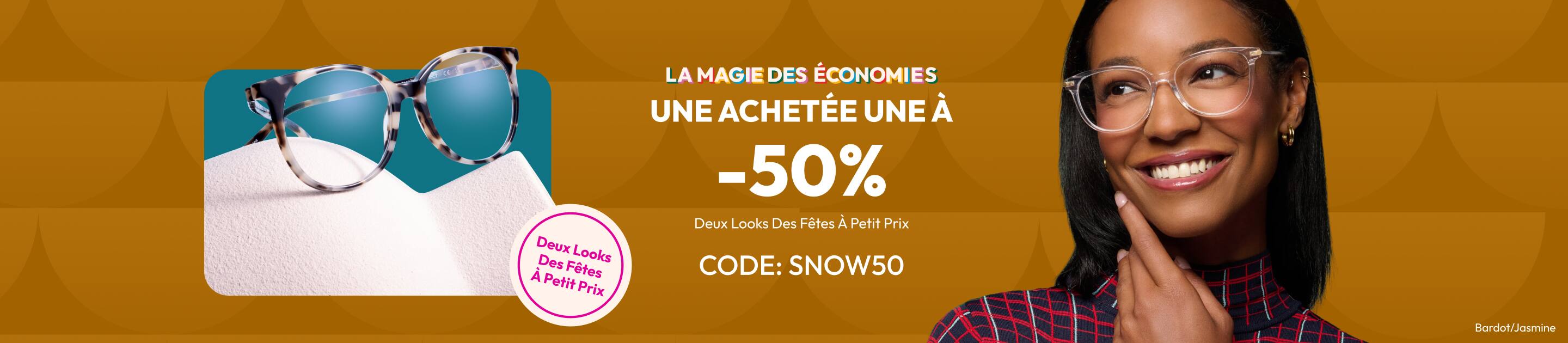 UNE ACHETÉE UNE À -50%