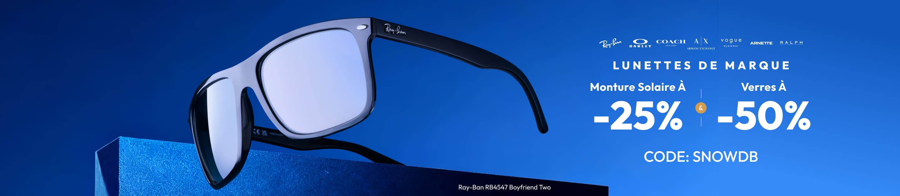 Monture Solaire À -25% + Verres À -50%