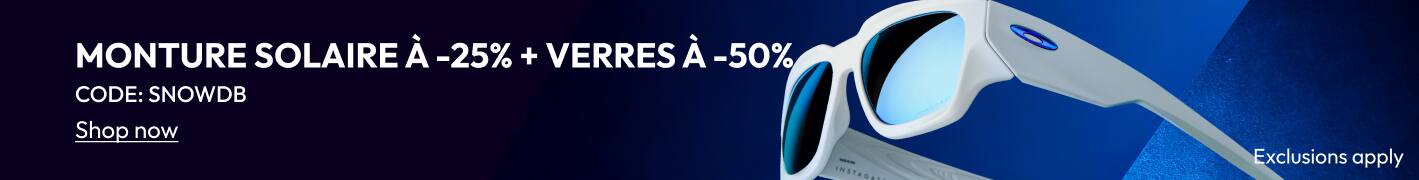 Monture Solaire À -25% + Verres À -50% CODE: SNOWDB Achetez maintenant Exceptions applicables