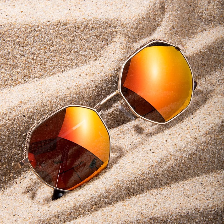 Get a glare-free look at brighter days and smile in the sun.