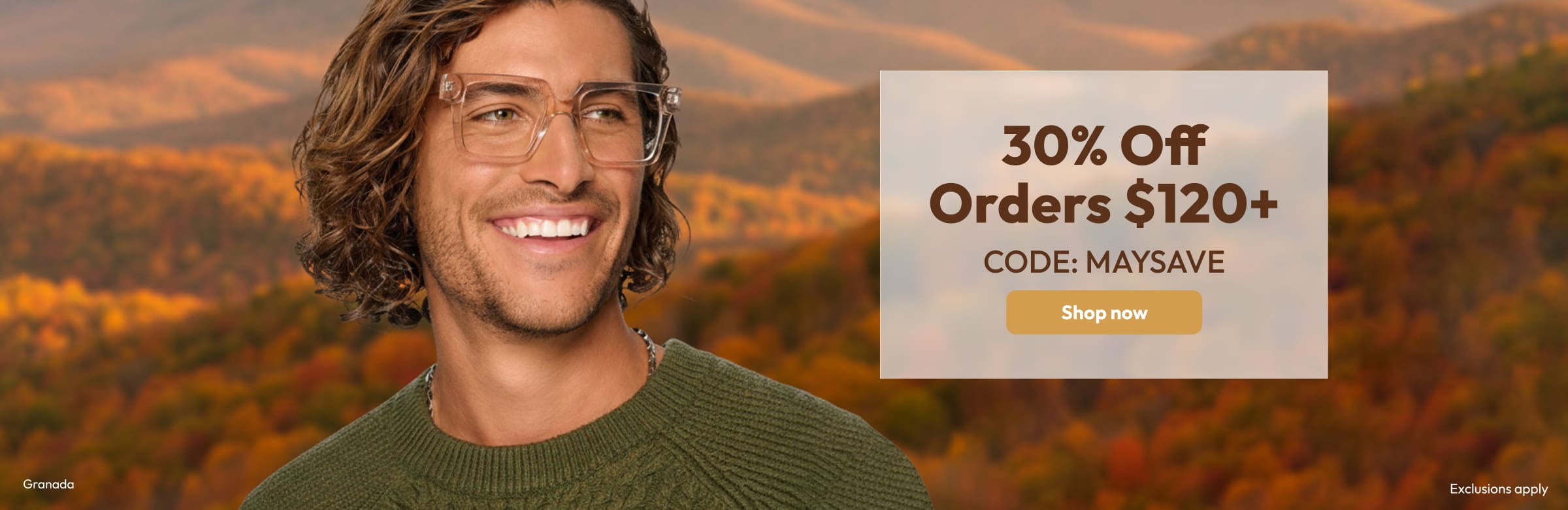 30% Off Orders $120 +