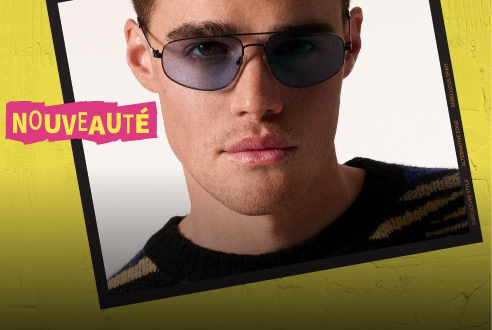 Adoptez un style punk avec des lunettes pour esprits rebelles.