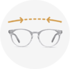 Snug, but Not Tight From screw to screw, our glasses for small faces are narrow enough to be snug on your face without sacrificing comfort.