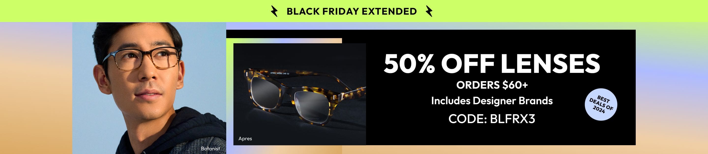 50% OFF LENSES ORDERS $60+