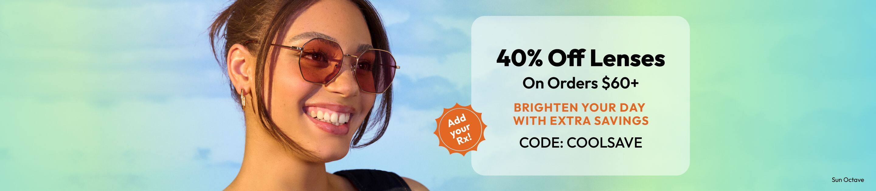 40% Off Lenses On Orders $60+