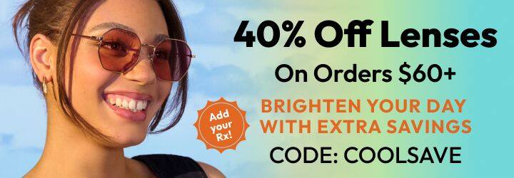 40% Off Lenses On Orders $60+