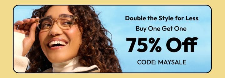 Buy one get one 75% Off