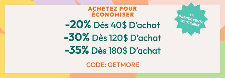 Dépensez Pour Économiser! Jusqu’à -35% 