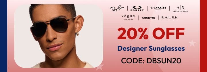 20% Off Designer Sunglasses