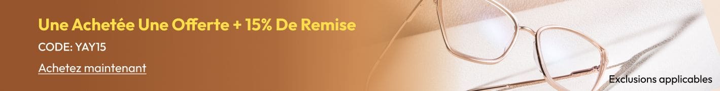 Buy One Get One Free + 15% Off Lenses