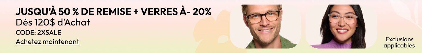 UP TO 50% OFF + EXTRA 20% OFF LENSES orders $120+