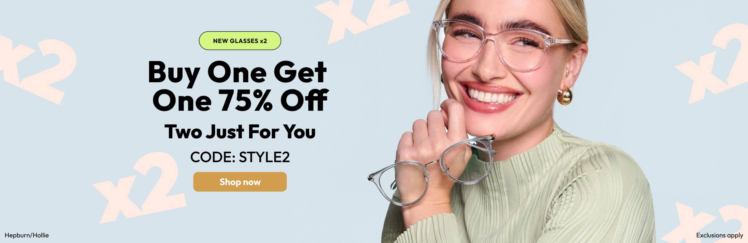 Buy One Get One 75% Off