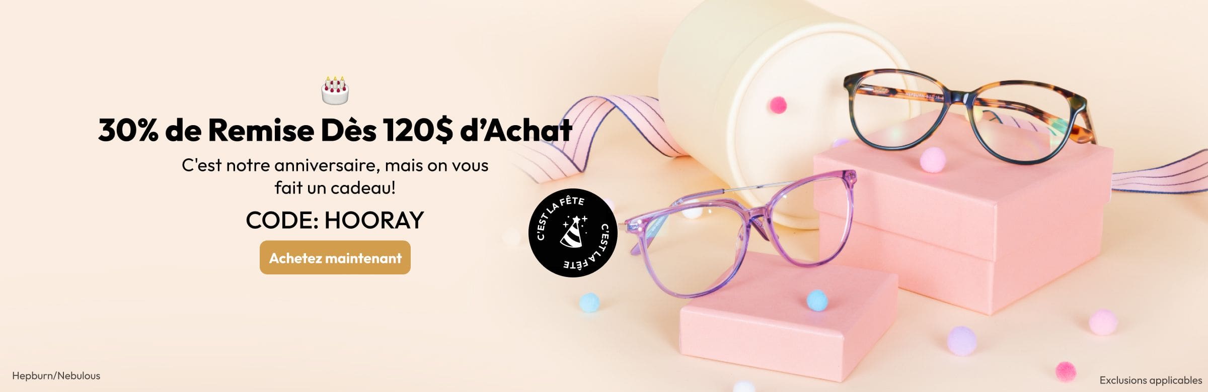 30% de Remise Dès 120$ d’Achat