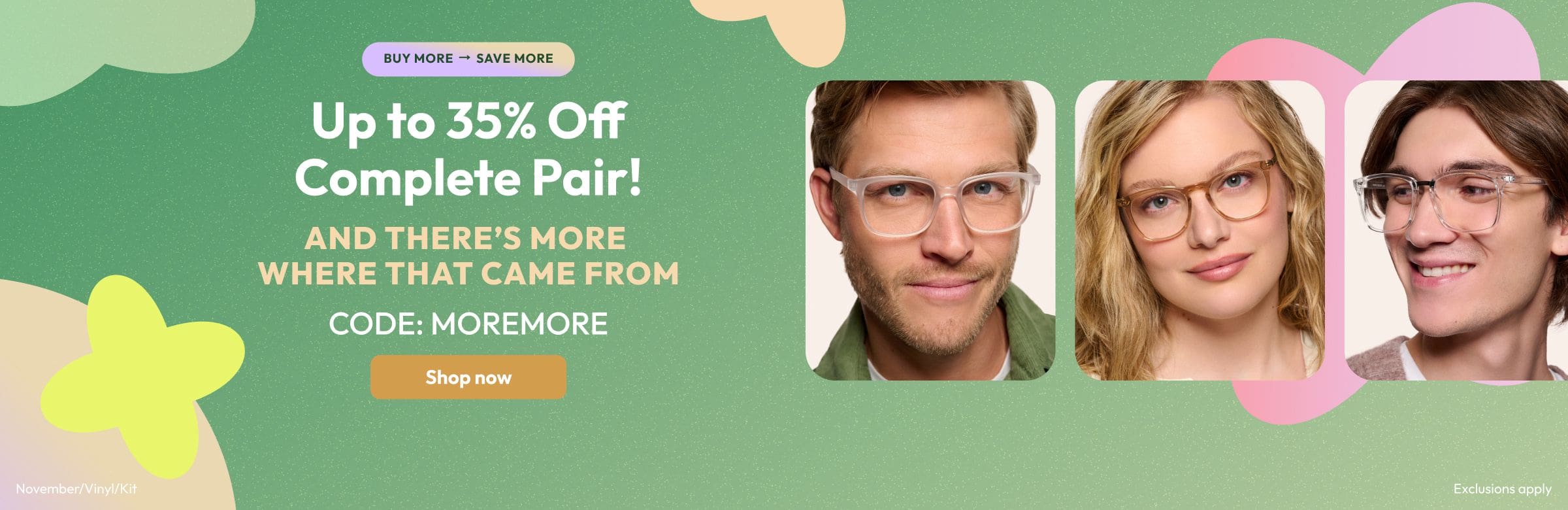Up to 35% Off Complete Pair!