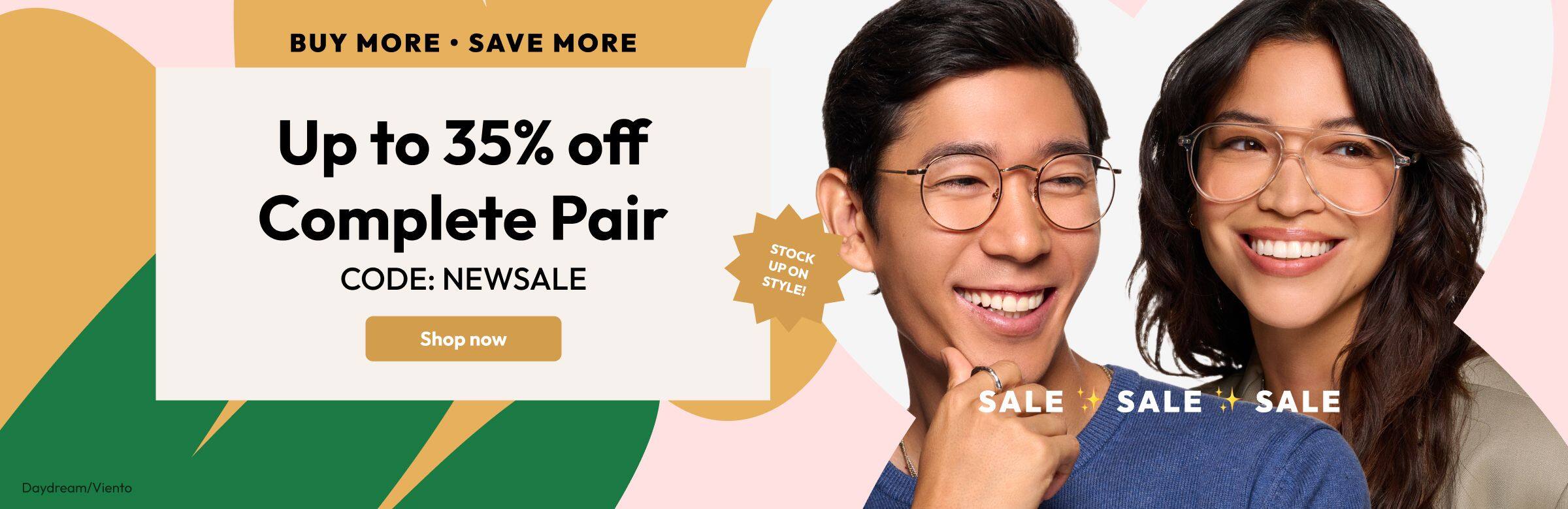 Up to 35% off Complete Pair