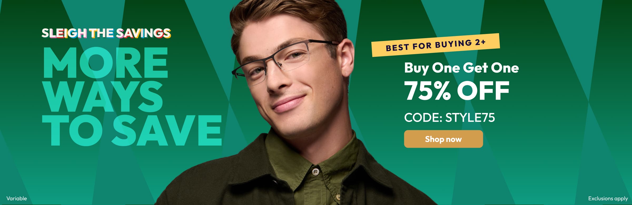 Buy One Get One 75% Off