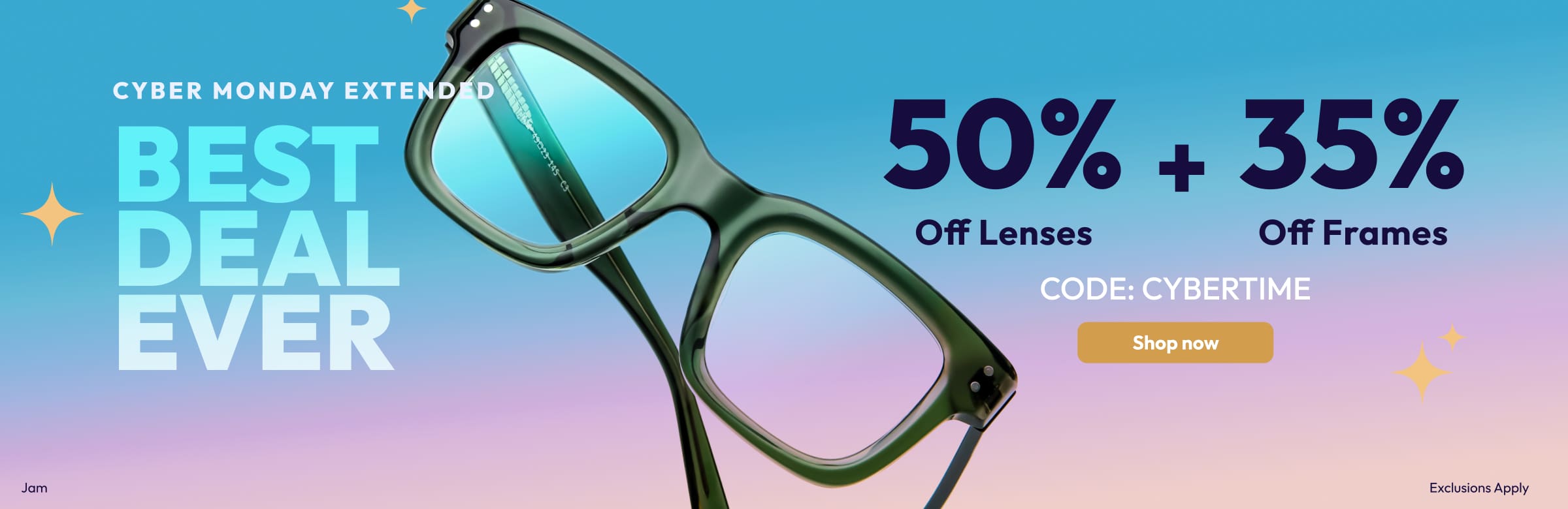 50% Off Lenses + 35% Off Frames