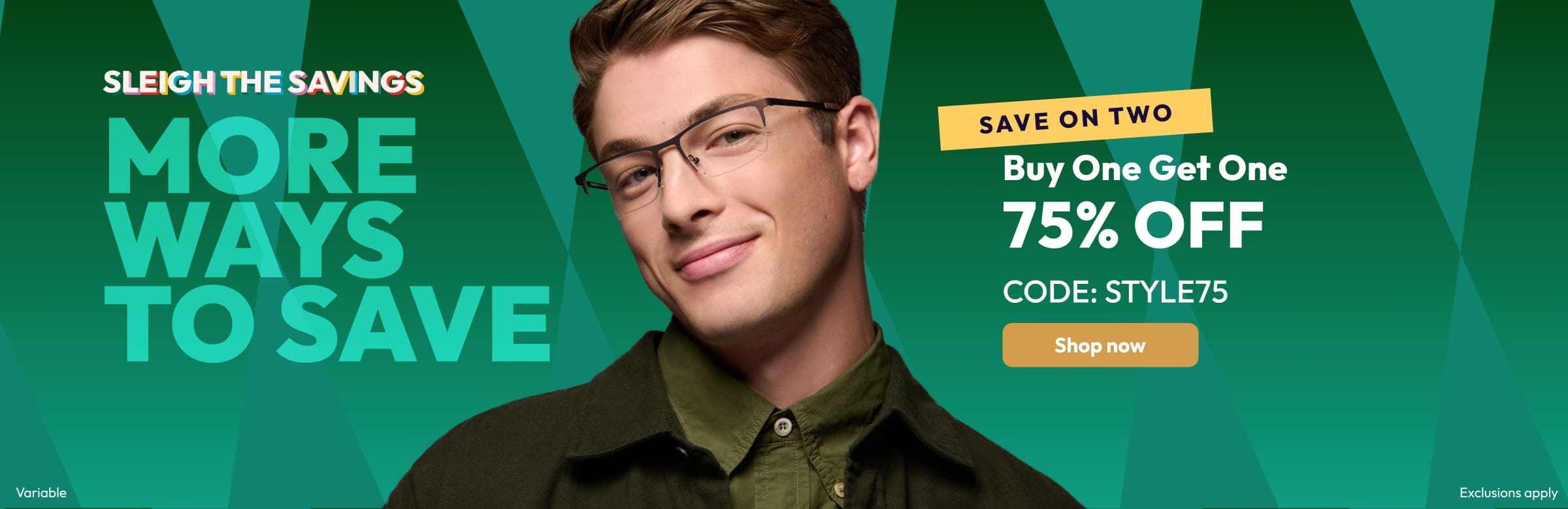 Buy One Get One 75% Off