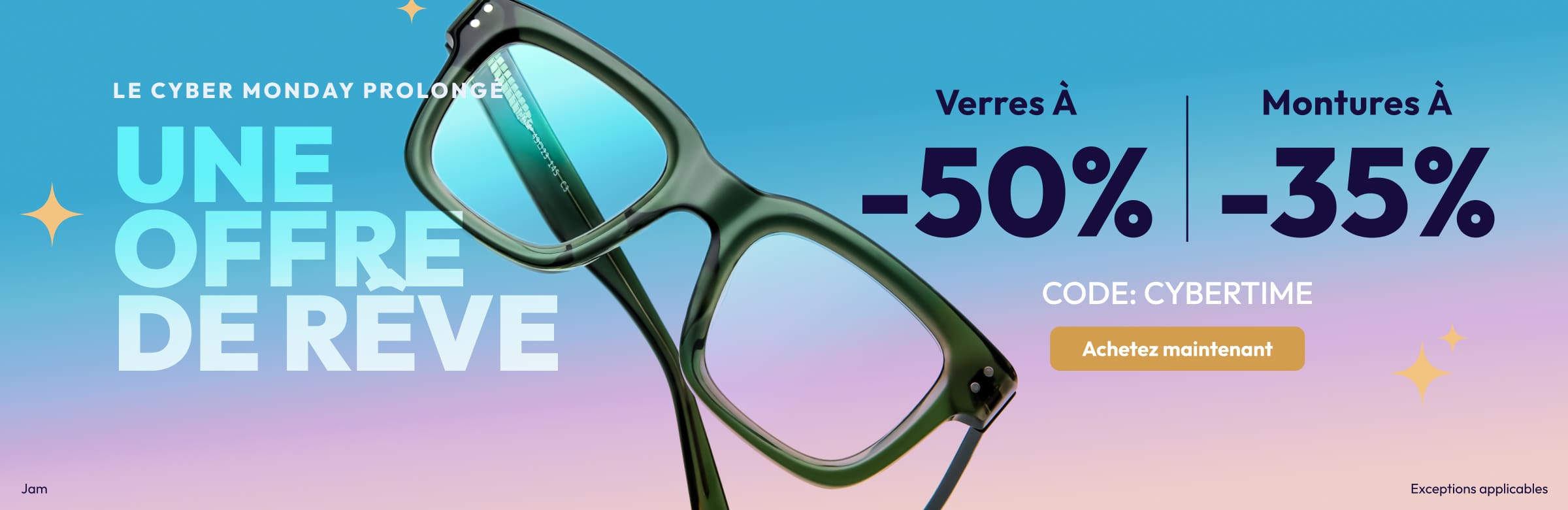 50% Off Lenses + 35% Off Frames