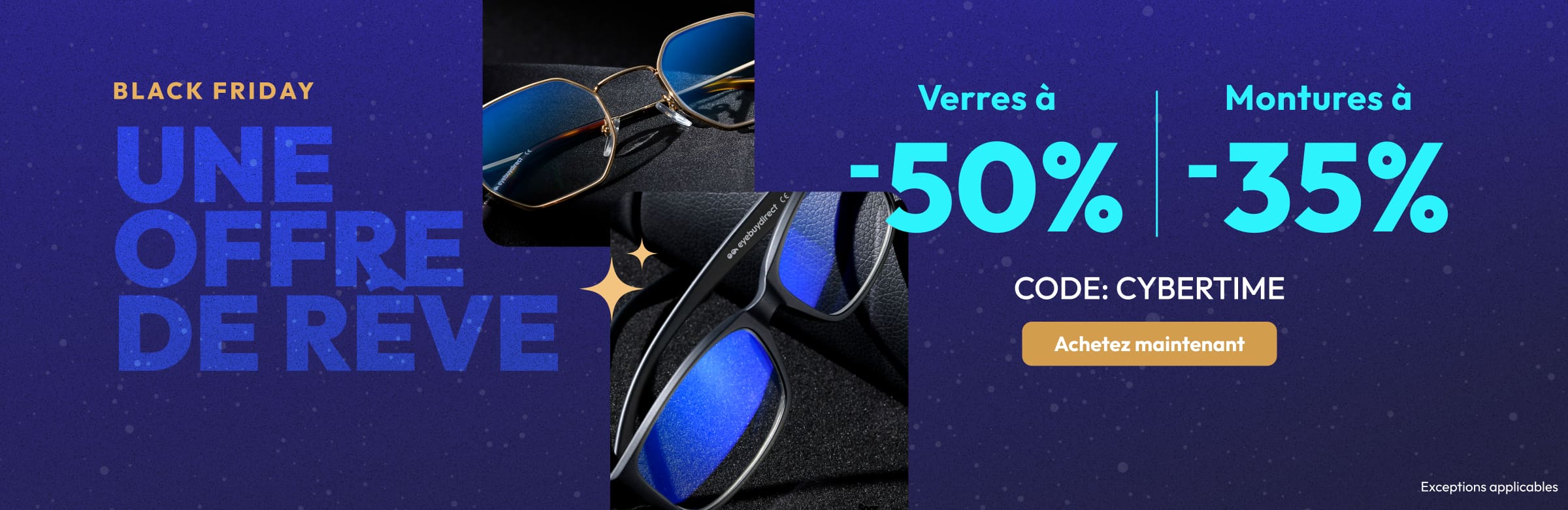 50% Off Lenses + 35% Off Frames
