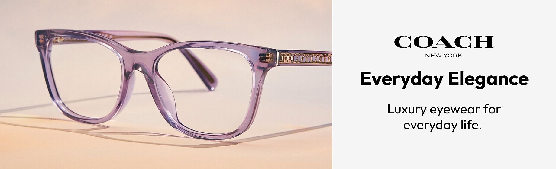 Coach HC5185 Cat Eye Shiny Rose Gold Frame Glasses For Women