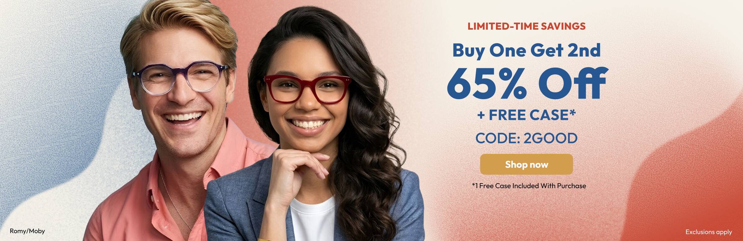 Buy One Get 2nd 65% off + One Free Case*