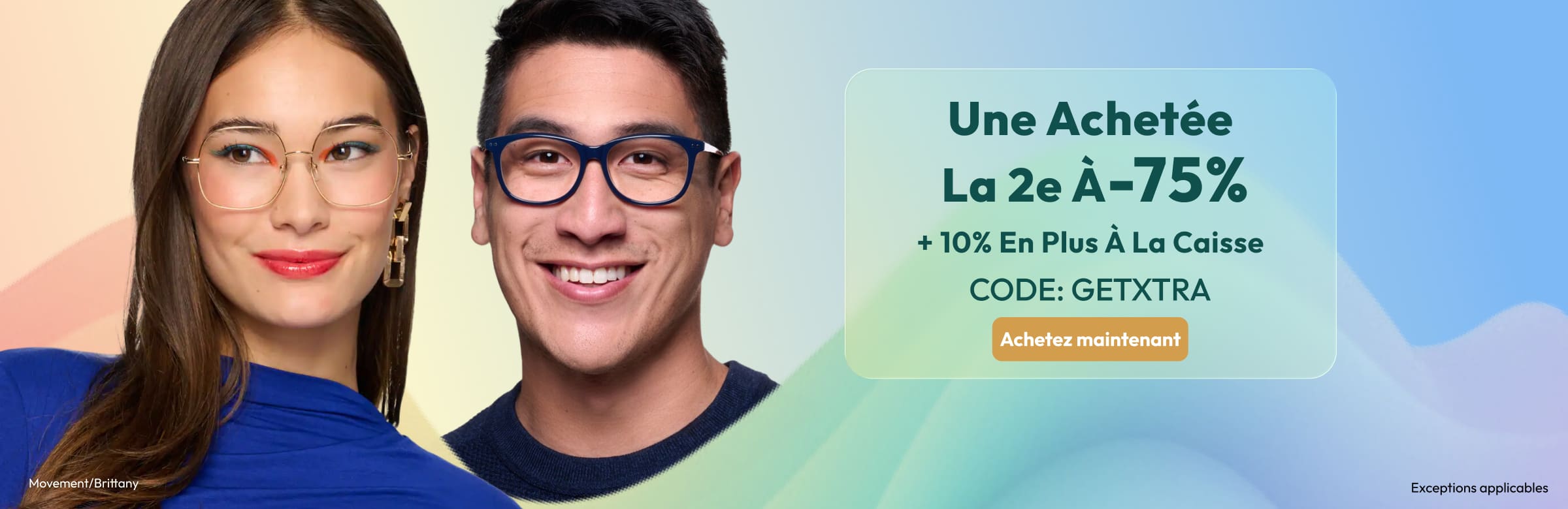 Une Achetée  La 2e À-75% + 10% En Plus À La Caisse