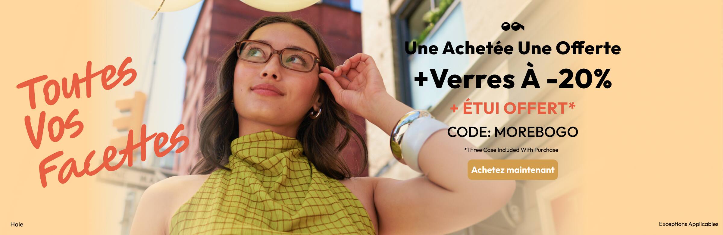 Une Achetée Une Offerte + Verres À -20% + ÉTUI OFFERT*