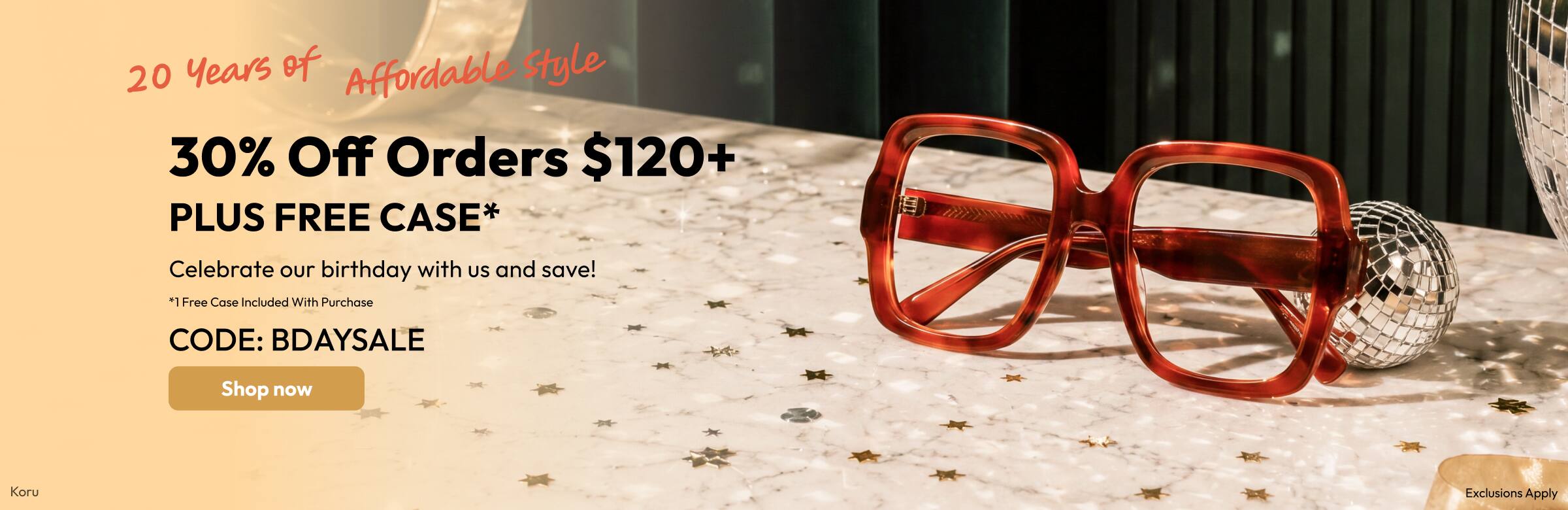 30% Off Orders $120+ PLUS FREE CASE*